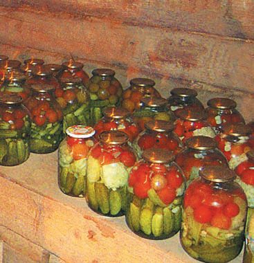 При таких запасах нет нужды ходить в магазин или на рынок